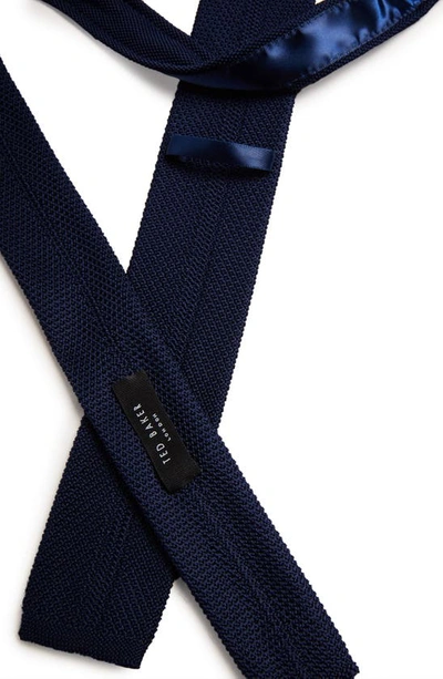 Shop Ted Baker Kallino Knitted Tie In Navy