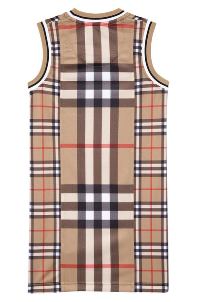 Shop Burberry Kids' Cameron Check Tank Dress In Archive Beige Ip Chk
