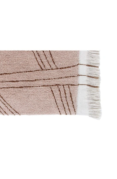 Shop Lorena Canals Woolable Shuka Washable Wool Rug In Dusty Pink