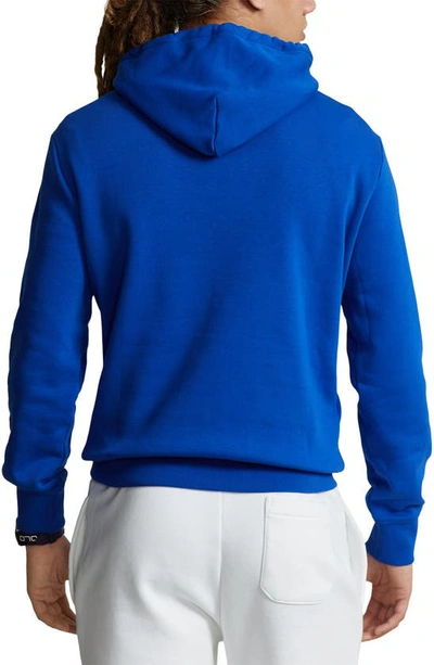 Shop Polo Ralph Lauren Sport Fleece Pullover Hoodie In Sapphire Star