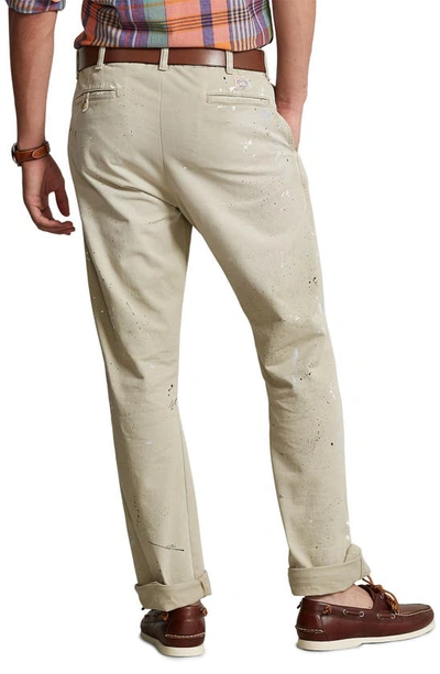 Shop Polo Ralph Lauren Salinger Paint Spatter Classic Fit Cotton Chino Pants In Cedarhurst