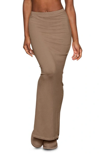 Skims Knit Maxi Skirt In Desert