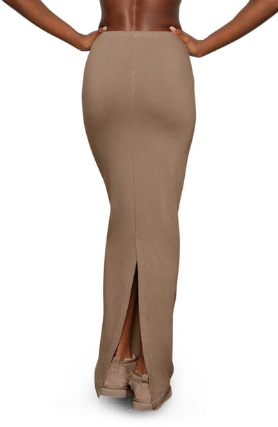 Skims Knit Maxi Skirt In Desert