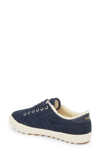 Gola Nordic Faux Shearling Sneaker In Navy