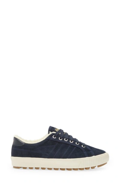 Shop Gola Nordic Faux Shearling Sneaker In Navy