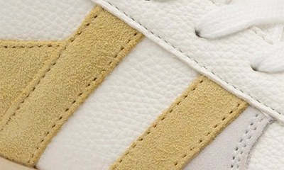 Shop Gola Classics Grandslam Trident Sneaker In White/ Lemon/ Lavender