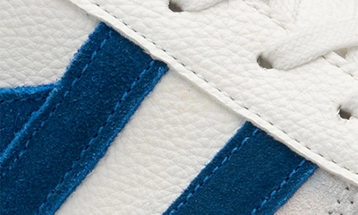 Shop Gola Classics Grandslam Trident Sneaker In White/ Marine Blue/ Limelight