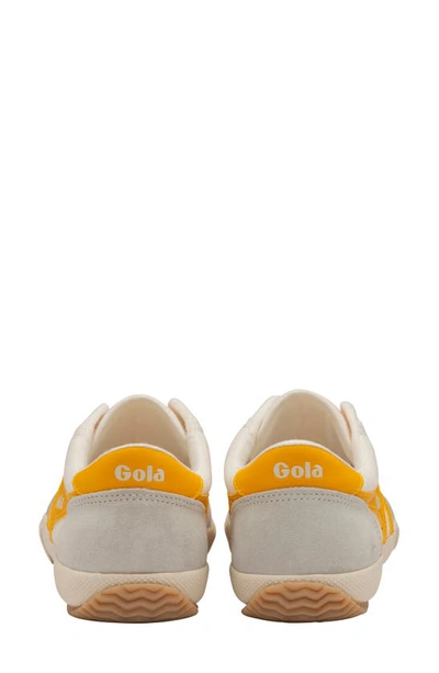 Shop Gola Badminton Sneaker In Off White/ Yellow