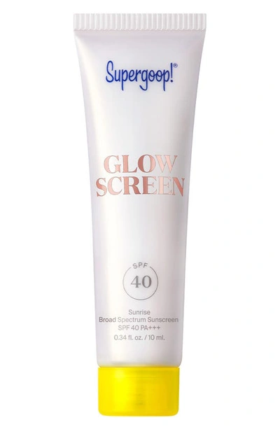 Shop Supergoop Glowscreen Broad Spectrum Sunscreen Spf 40, 0.5 oz In Sunrise