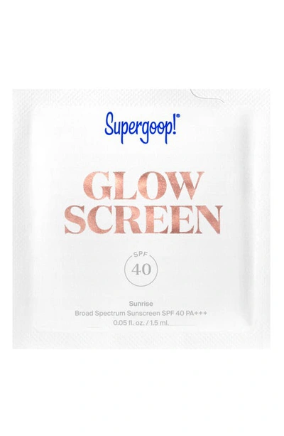 Shop Supergoop Glowscreen Broad Spectrum Sunscreen Spf 40, 0.5 oz In Sunrise