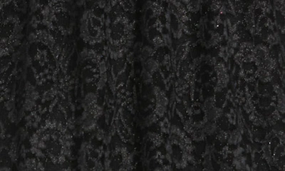 Shop Morgan & Co. Sweetheart Neck Lace Corset Ballgown In Black