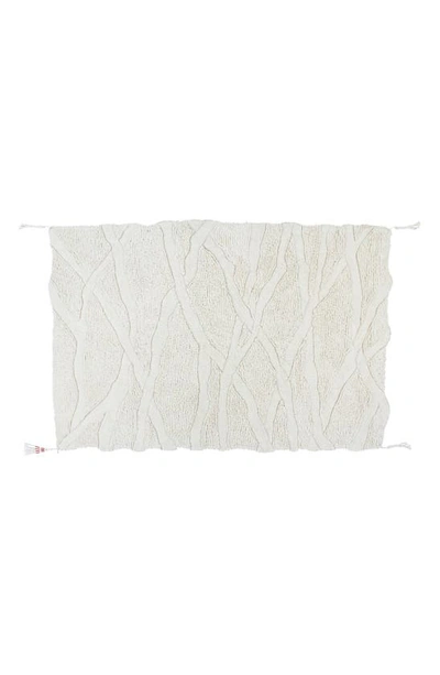 Shop Lorena Canals Woolable Enkang Ivory Washable Wool Rug In Ivory Xl