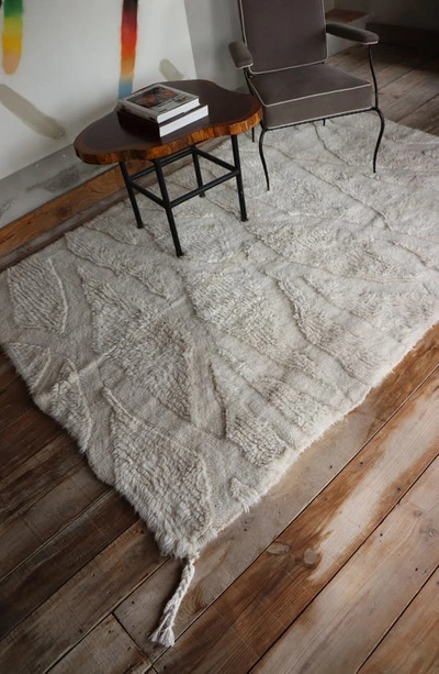 Lorena Canals Woolable Enkang Ivory Washable Wool Rug In Ivory Xl