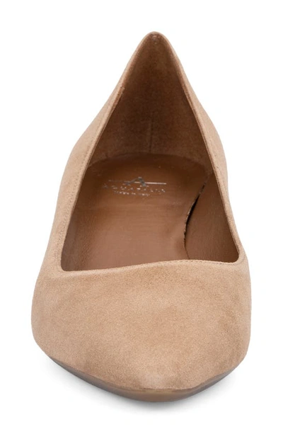 Shop Aquatalia Pasha Pointed Toe Pump In Light Taupe