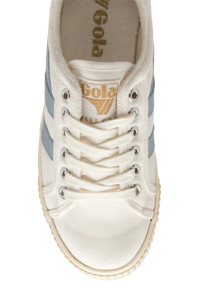 Shop Gola Tennis Mark Cox Sneaker In Off White/ Ice Blue
