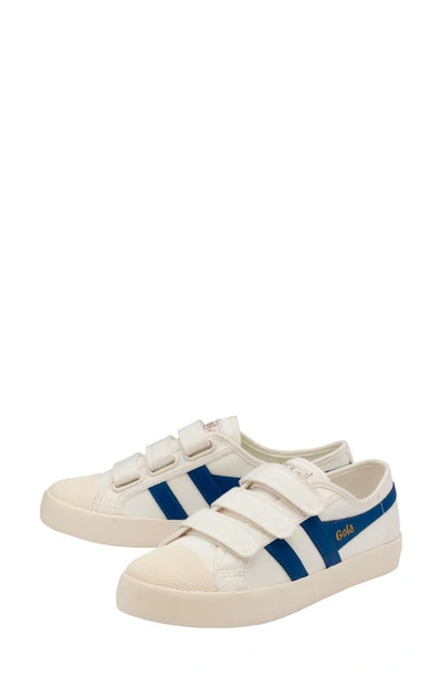 Shop Gola Coaster Low Top Sneaker In Off White/ Vintage Blue