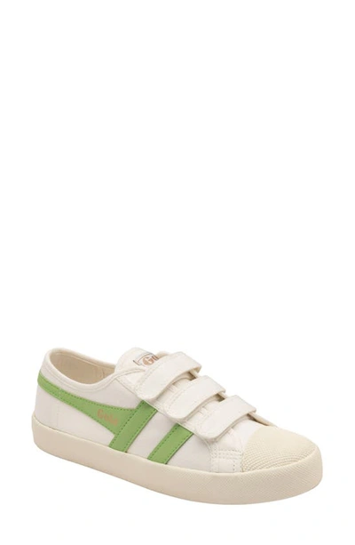 Shop Gola Coaster Low Top Sneaker In Off White/ Patina Green