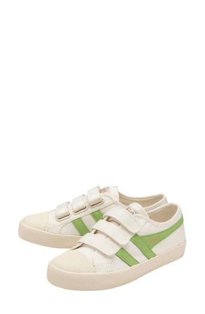 Shop Gola Coaster Low Top Sneaker In Off White/ Patina Green