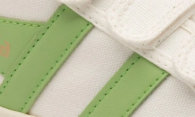 Gola Coaster Low Top Sneaker In Off White/ Patina Green