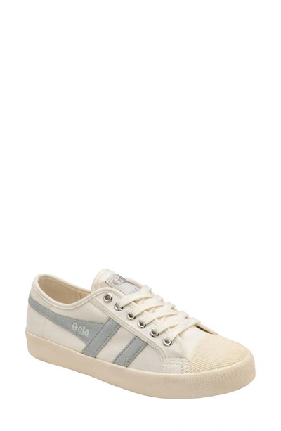 Shop Gola Coaster Flame Sneaker In Off White/ Silver