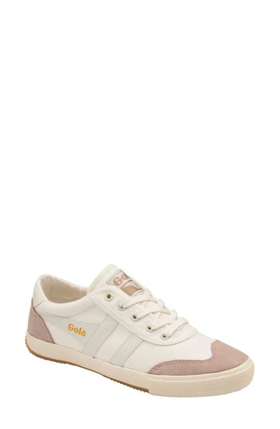 Shop Gola Badminton Volley Sneaker In Off White/ Blossom