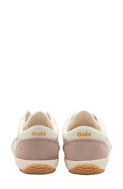 Shop Gola Badminton Volley Sneaker In Off White/ Blossom