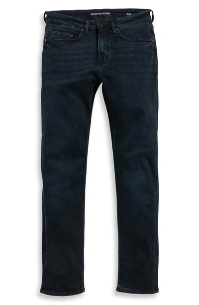 Rodd & Gunn Weston Straight Italian Denim In Blue Black
