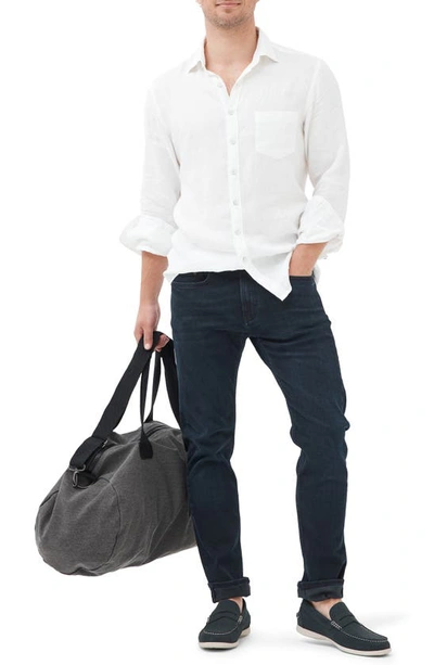 Rodd & Gunn Weston Straight Italian Denim In Blue Black