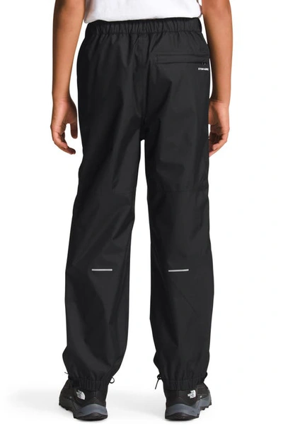 The North Face Kids' Antora Waterproof Packable Recycled Polyester Rain Pants In Black