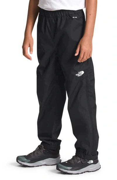 The North Face Kids' Antora Waterproof Packable Recycled Polyester Rain Pants In Black