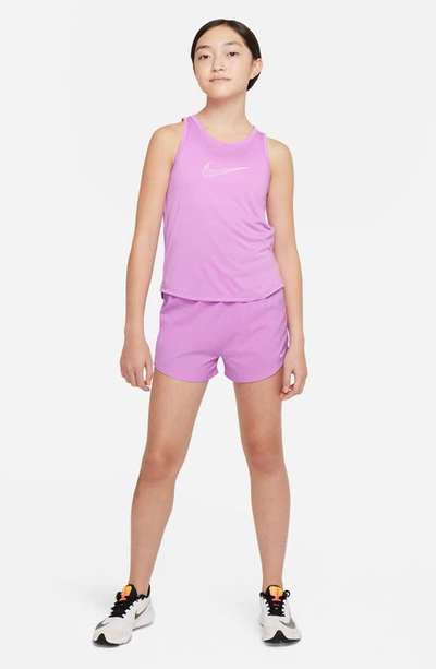 Shop Nike Kids' Dri-fit One Training Shorts In Rush Fuchsia/ White