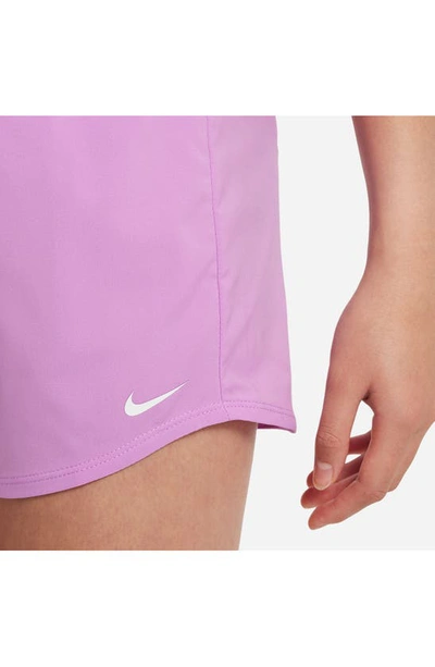 Shop Nike Kids' Dri-fit One Training Shorts In Rush Fuchsia/ White