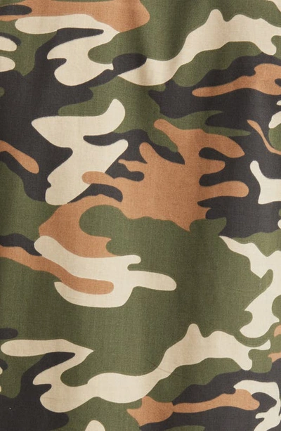 Shop Cat Wwr Camo Cotton Ripstop Snap-up Shirt In Camouflage