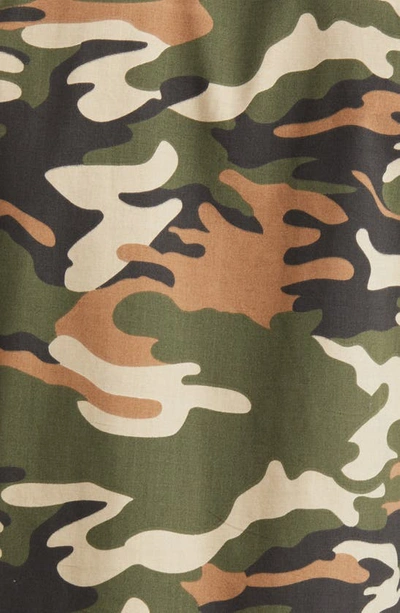Cat Wwr Camo Cotton Ripstop Snap-up Shirt In Camouflage