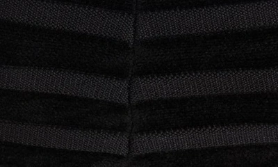 Shop Alaïa 3d Off The Shoulder Crop Sweater In Noir Alaia