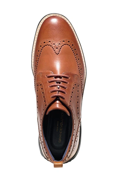Cole Haan Grandevolution Wingtip Derby In British Tan/ Java Leather ...