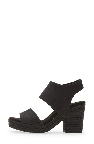 Shop Toms Majorca Platform Sandal In Black/ Black