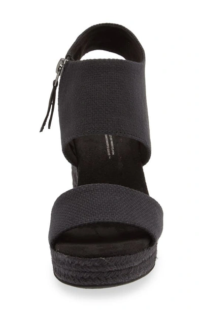 Shop Toms Majorca Platform Sandal In Black/ Black