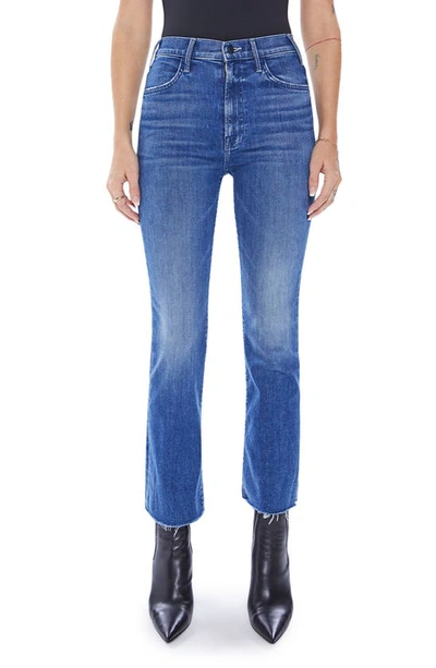 Shop Mother The Hustler Fray Ankle Bootcut Jeans In Wish On A Star