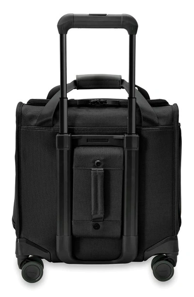 Shop Briggs & Riley Baseline Cabin Spinner Carry-on Bag In Black