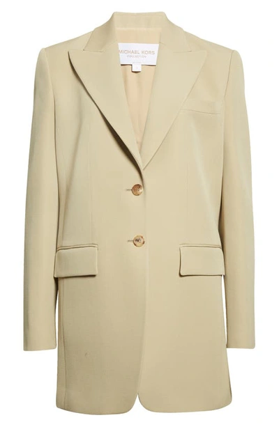 Michael Kors Wool Gabardine Boyfriend Blazer In 266 Dune
