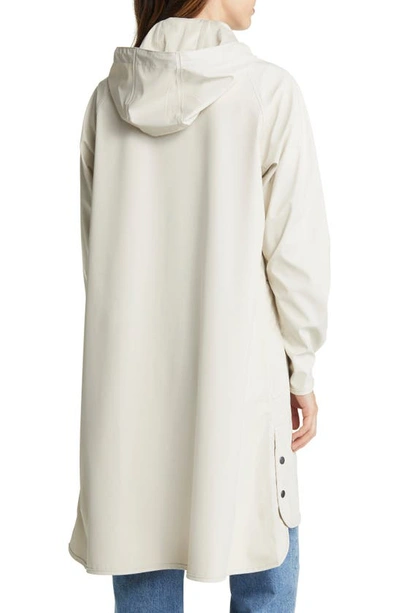 Shop Ilse Jacobsen Hooded Raincoat In Milk Creme