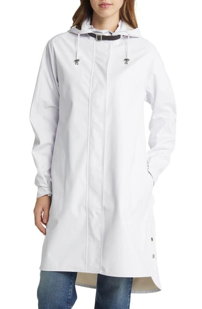 Shop Ilse Jacobsen Hooded Raincoat In White