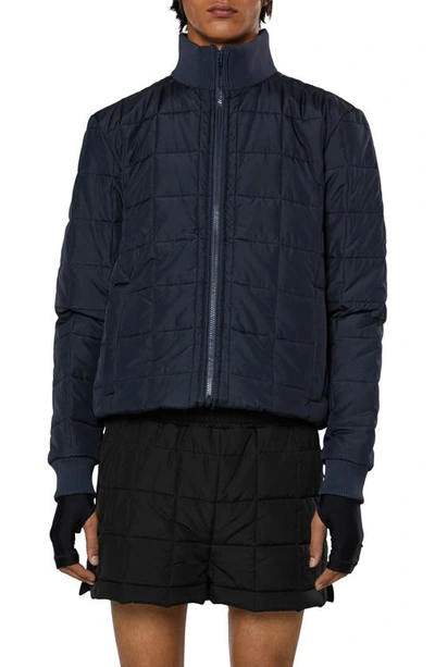 Shop Rains Liner Quilted Jacket In Navy