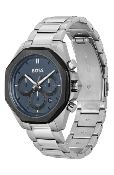 Shop Hugo Boss Cloud Bracelet Watch, 43mm In Blue