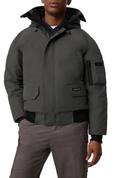 Shop Canada Goose Chilliwack 625-fill Power Down Bomber Jacket In Graphite - Graphite