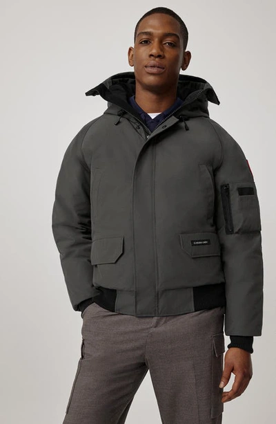 Shop Canada Goose Chilliwack 625-fill Power Down Bomber Jacket In Graphite - Graphite