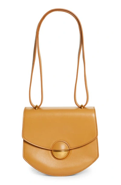 Shop Proenza Schouler Mini Round Dia Leather Shoulder Bag In 214 Caramel
