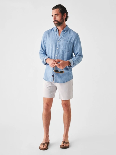 Shop Faherty All Day Shorts (7" Inseam) In Stone