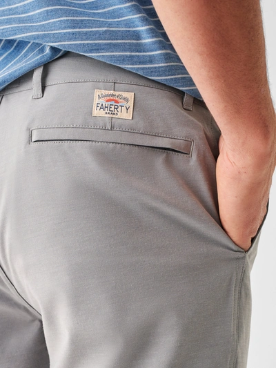 Shop Faherty All Day Shorts (5" Inseam) In Ice Grey